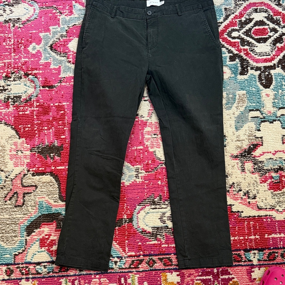 Topman Black Chino Pants - Slim Casual Style 36x34